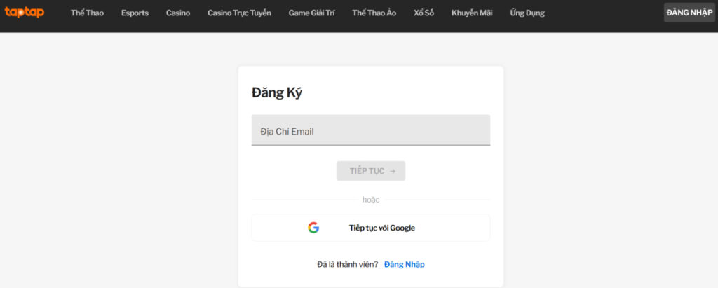 Dang ky tai khoan